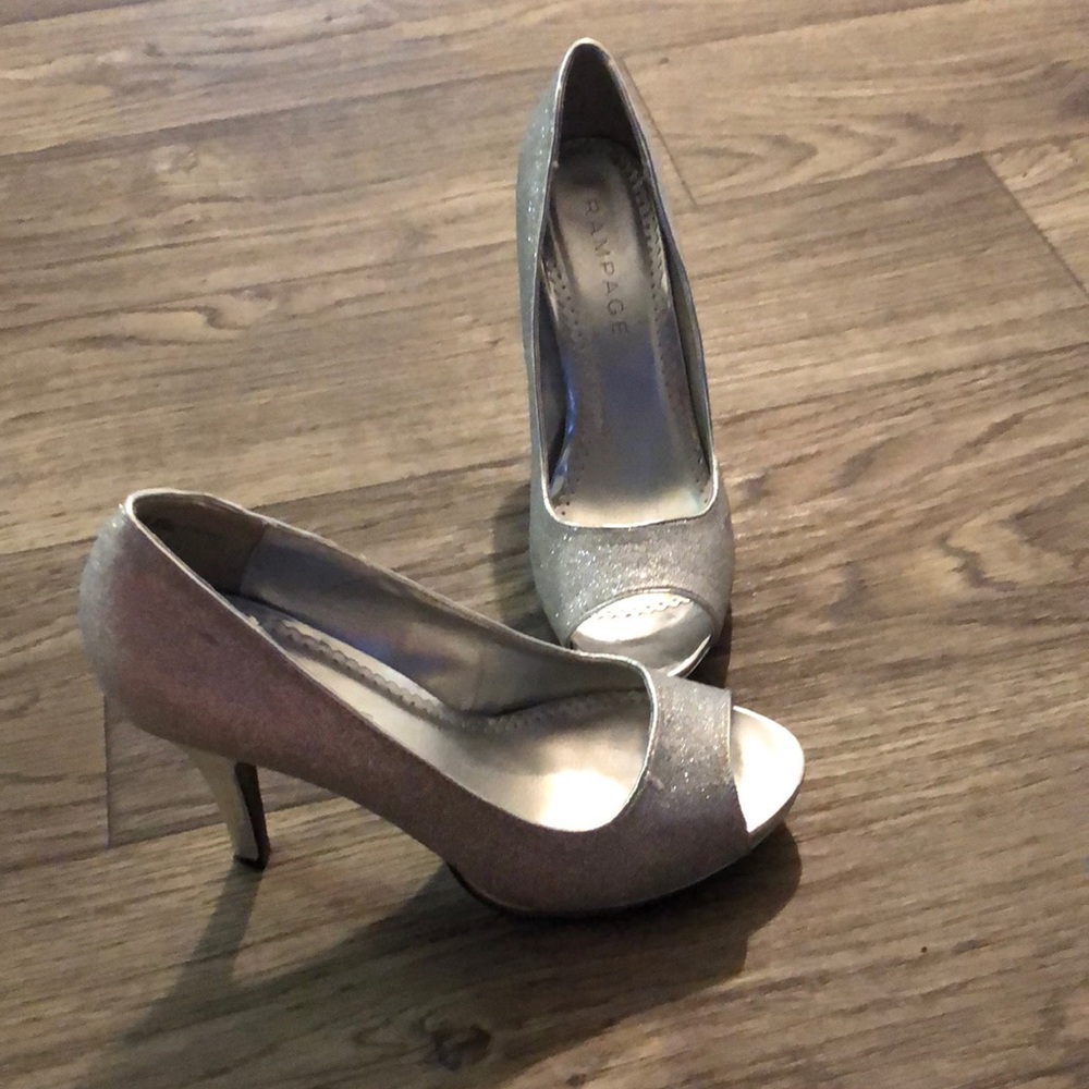 Rampage silver heels!